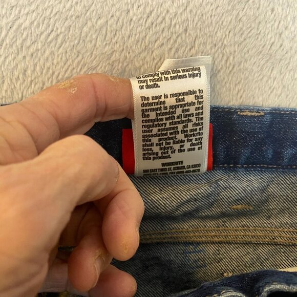 Dickies Mens Flame Resistant Jeans 36x30 Blue Denim Heavy Duty 100% Cotton Prote - Picture 9 of 16